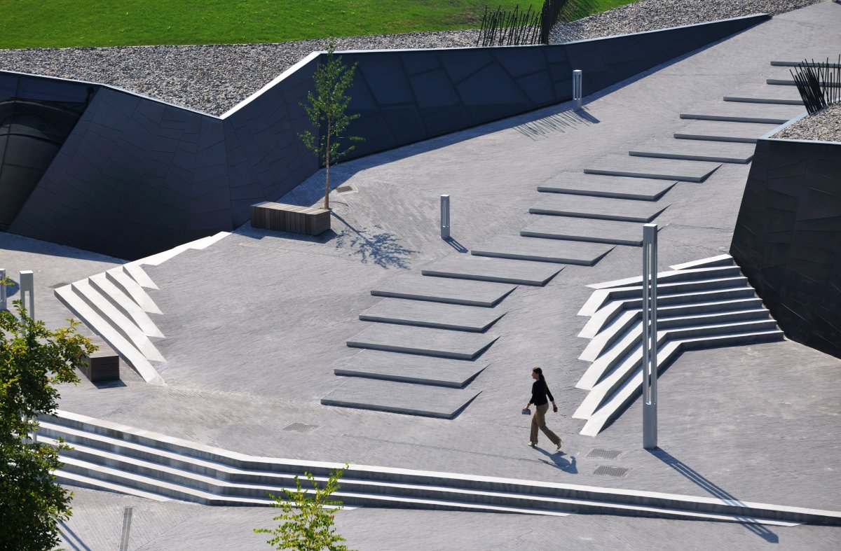 План с пешеходными дорожками