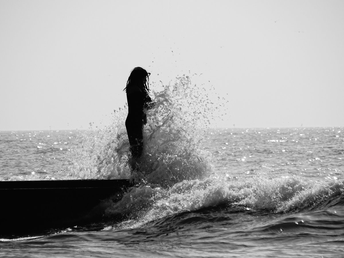 Чёрно-белые картинки пляж