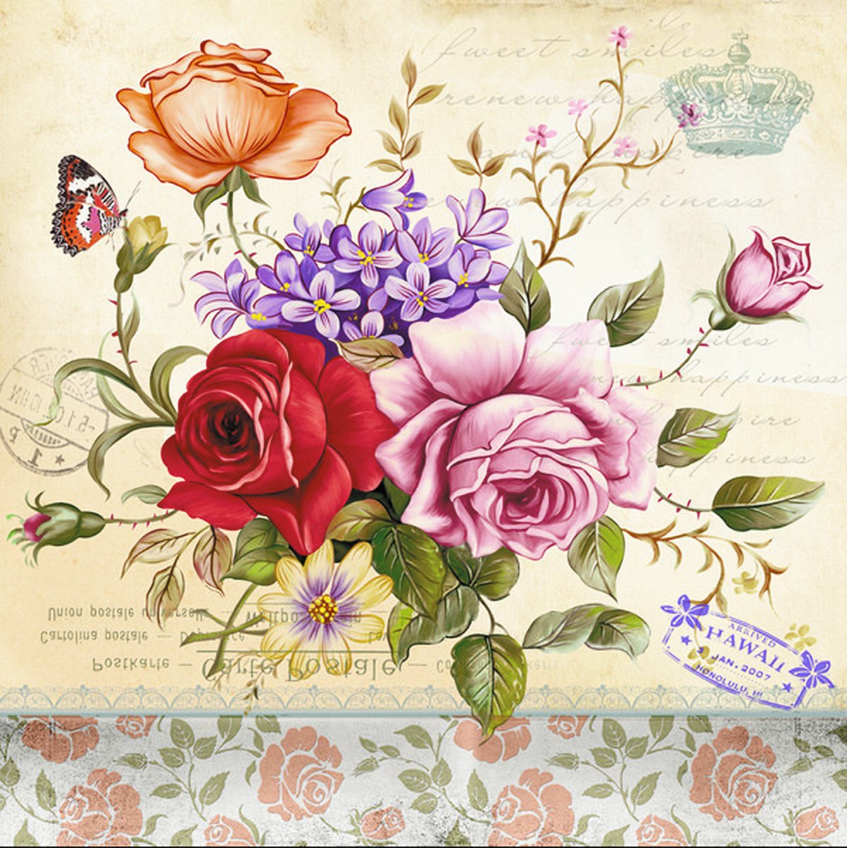 Винтажная открытка