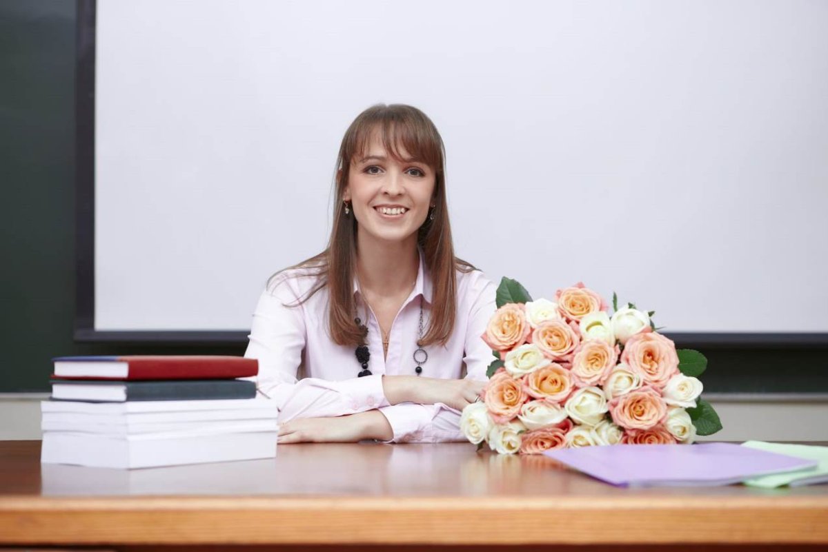 Красивые цветы для учителя