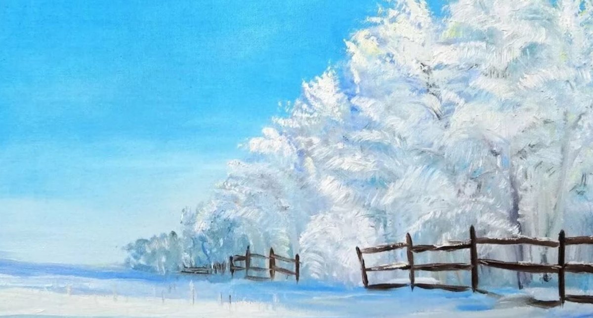 Виктор Цыганов художник зима