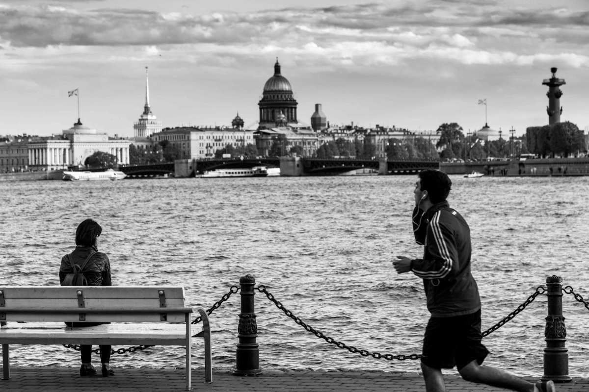Казанский собор в Санкт-Петербурге чб