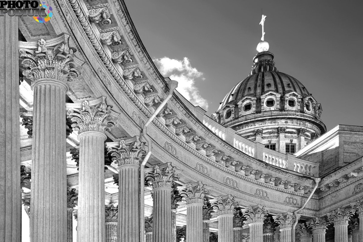 Санкт-Петербург Графика мост Адмиралтейство сбоку