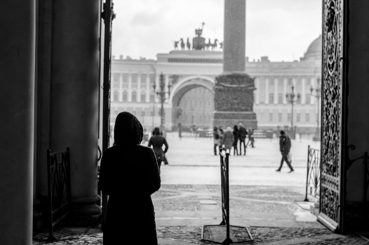 Черно белый Питер