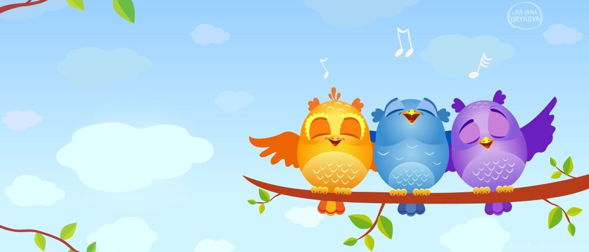 Бордюр детский Веселые птички