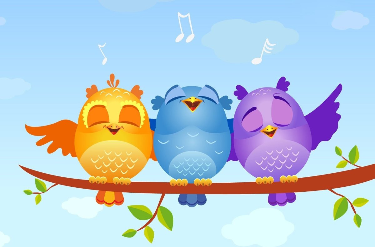 Птицы поют для детей