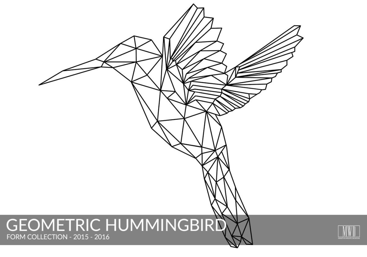 Геометрические стилизованные птицы