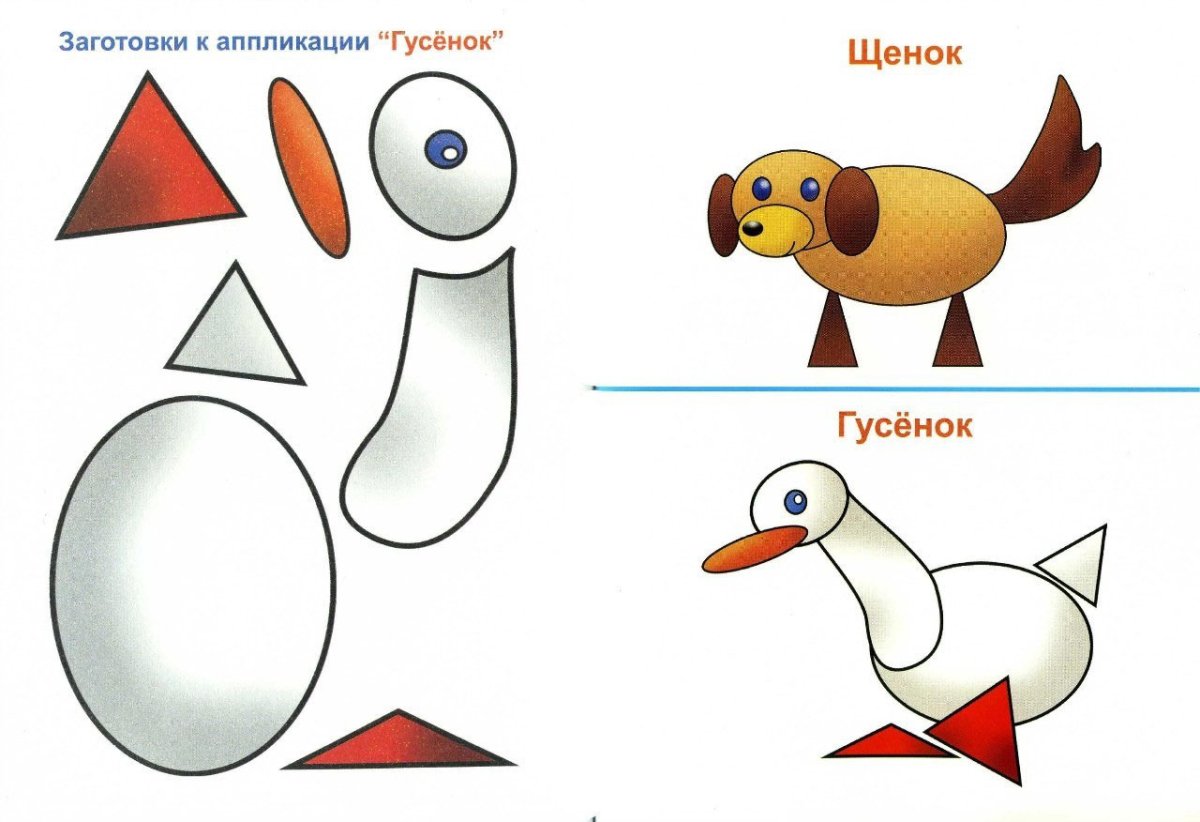 Нарисованная модель тукана из фигур