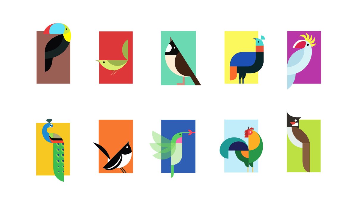 Аппликация из геометрических фигур