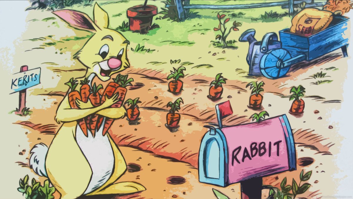 Огород кролика из Винни пуха