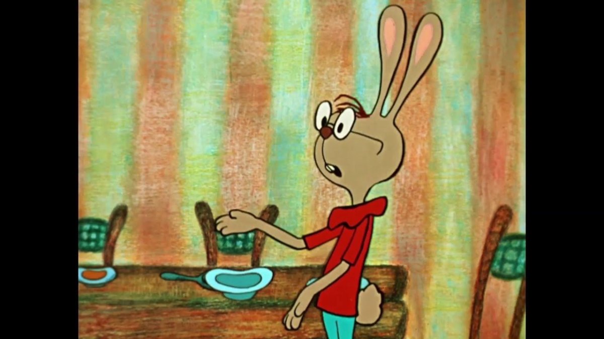 Вини пух пяточек и кролик