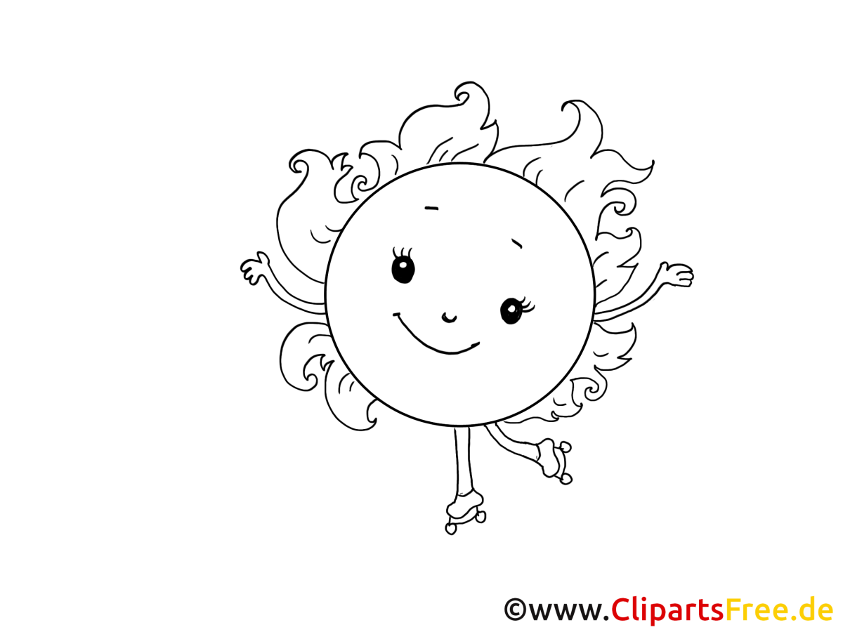 Солнце раскраска