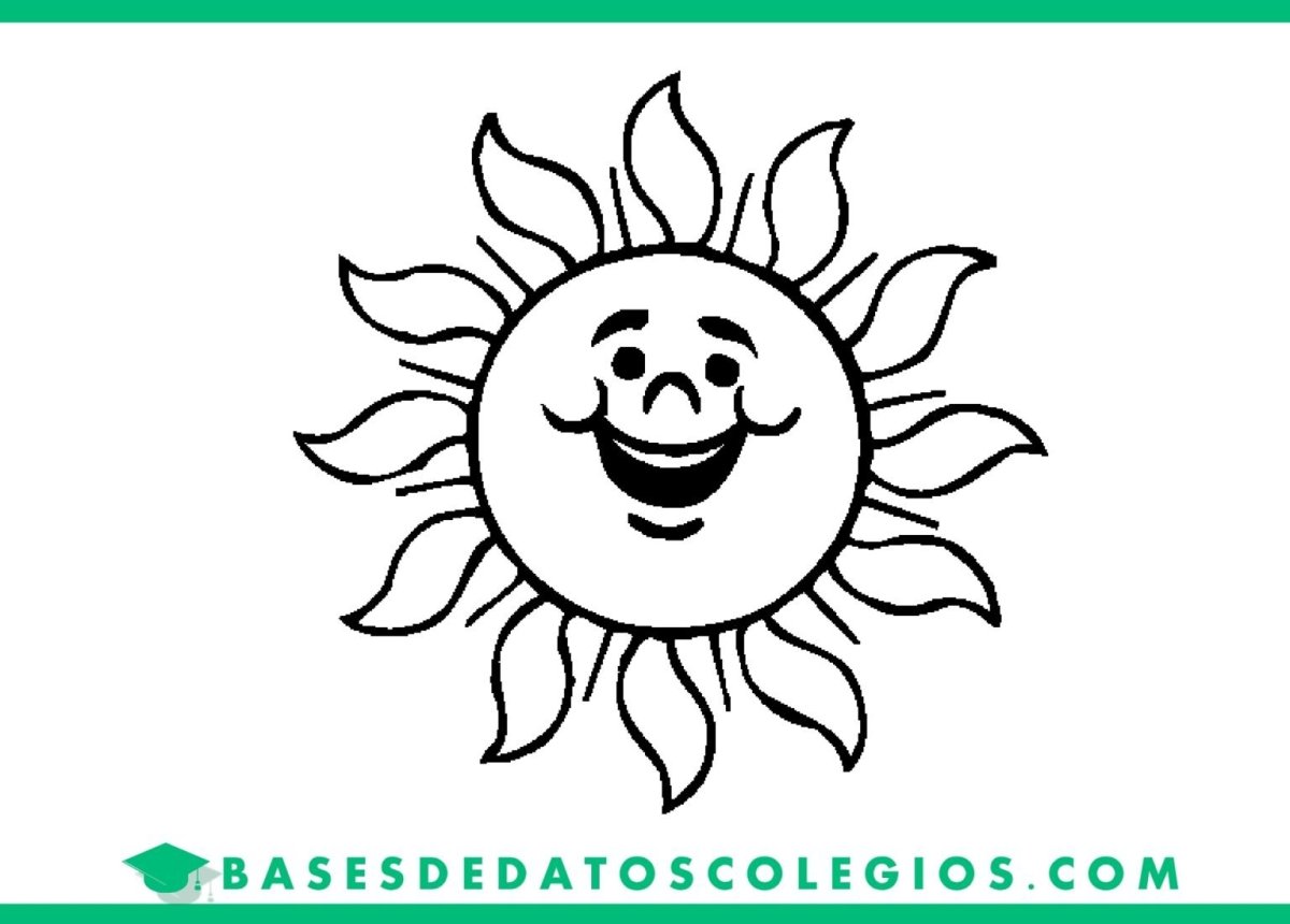 Раскраска. Солнышко