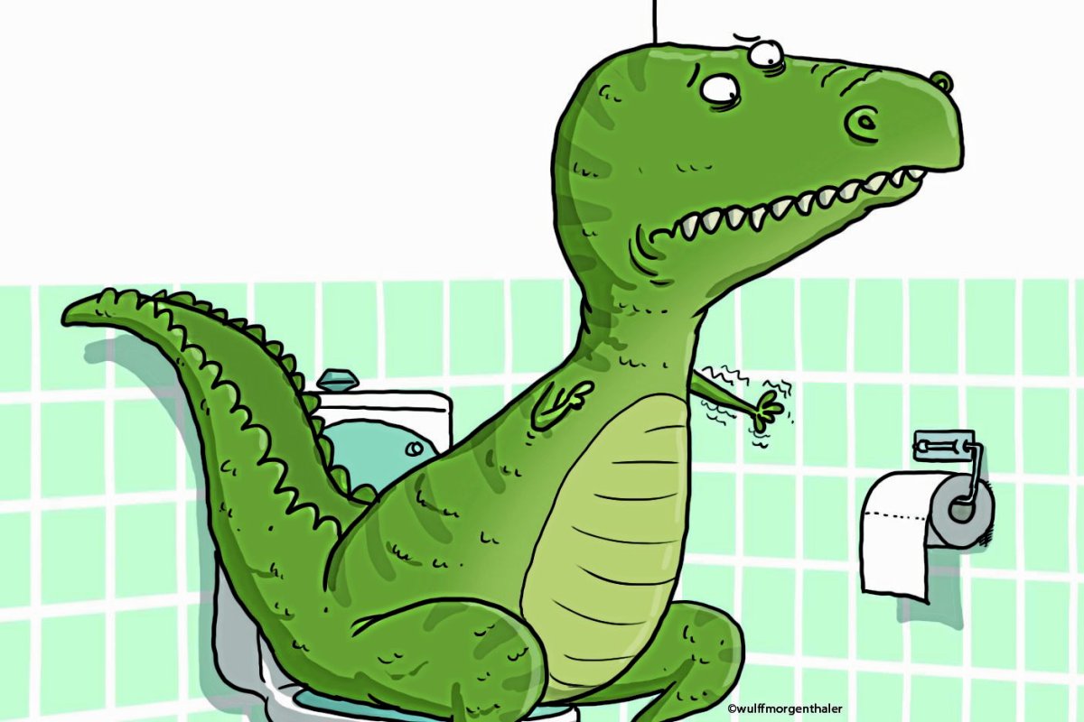 Динозавр с маленькими лапками