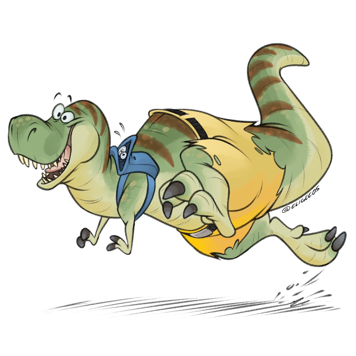 Смешной Динозаврик