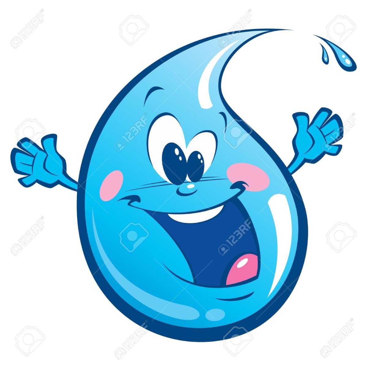 Капля воды с глазками