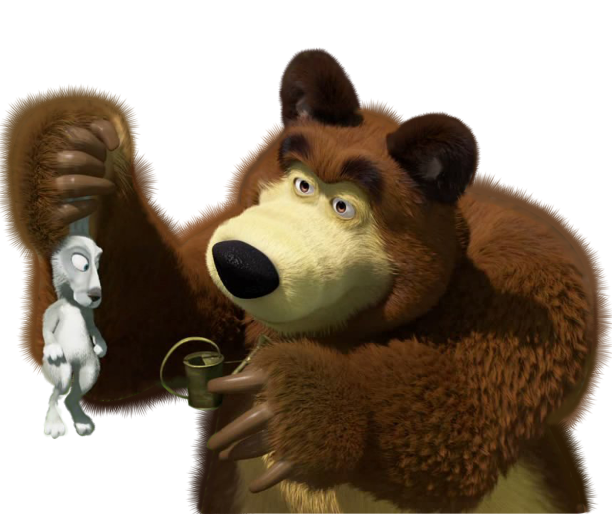 Медведь из мультика Маша и медведь