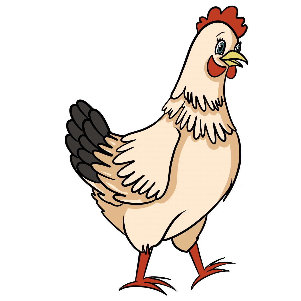 Курица рисунок