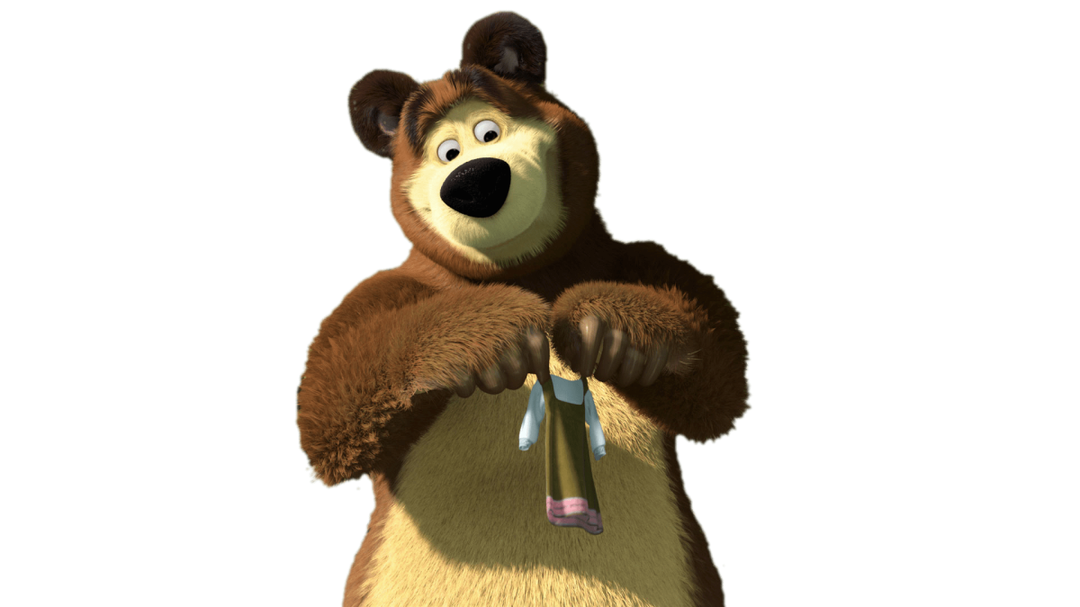 Маша и медведь картинки на белом фоне