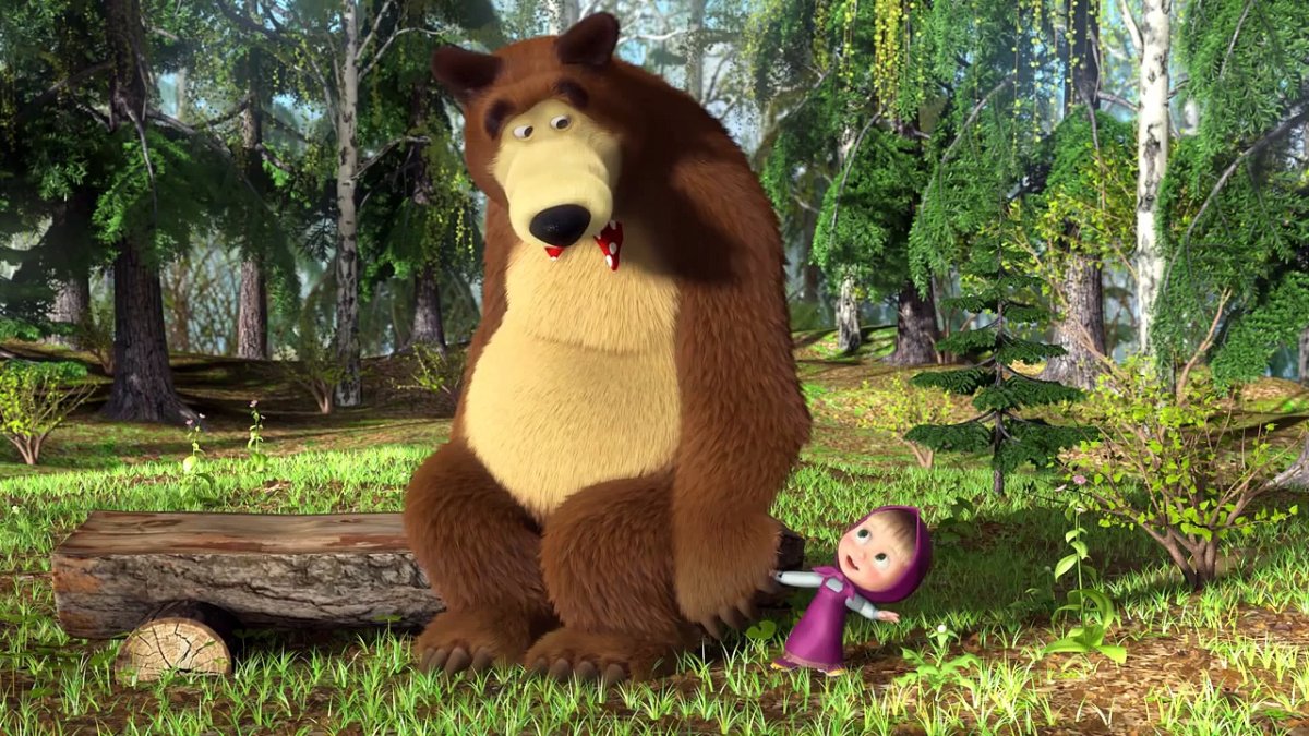 Мульт герои Маша и медведь