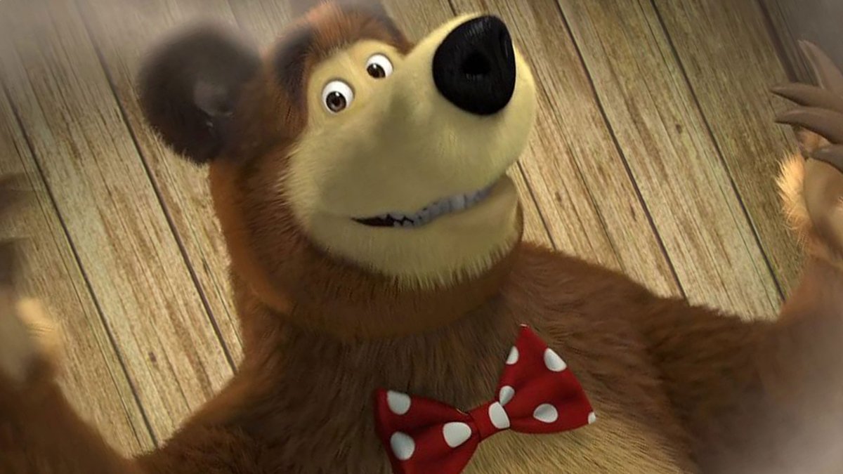 Фон из мультика Маша и медведь