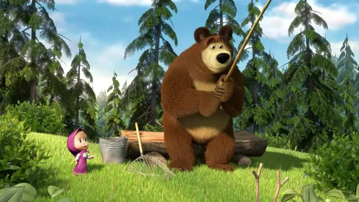 Медведтцамаша и медведь