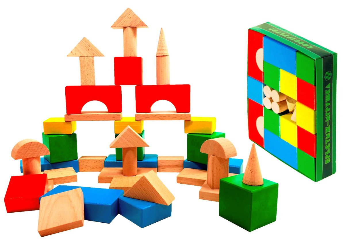 Конструктор игрушка на белом фоне