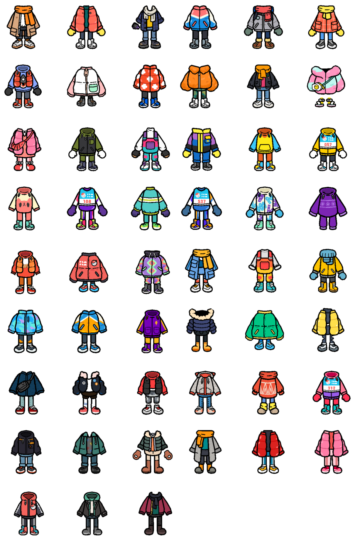 Одежда для токи боки для персонажей