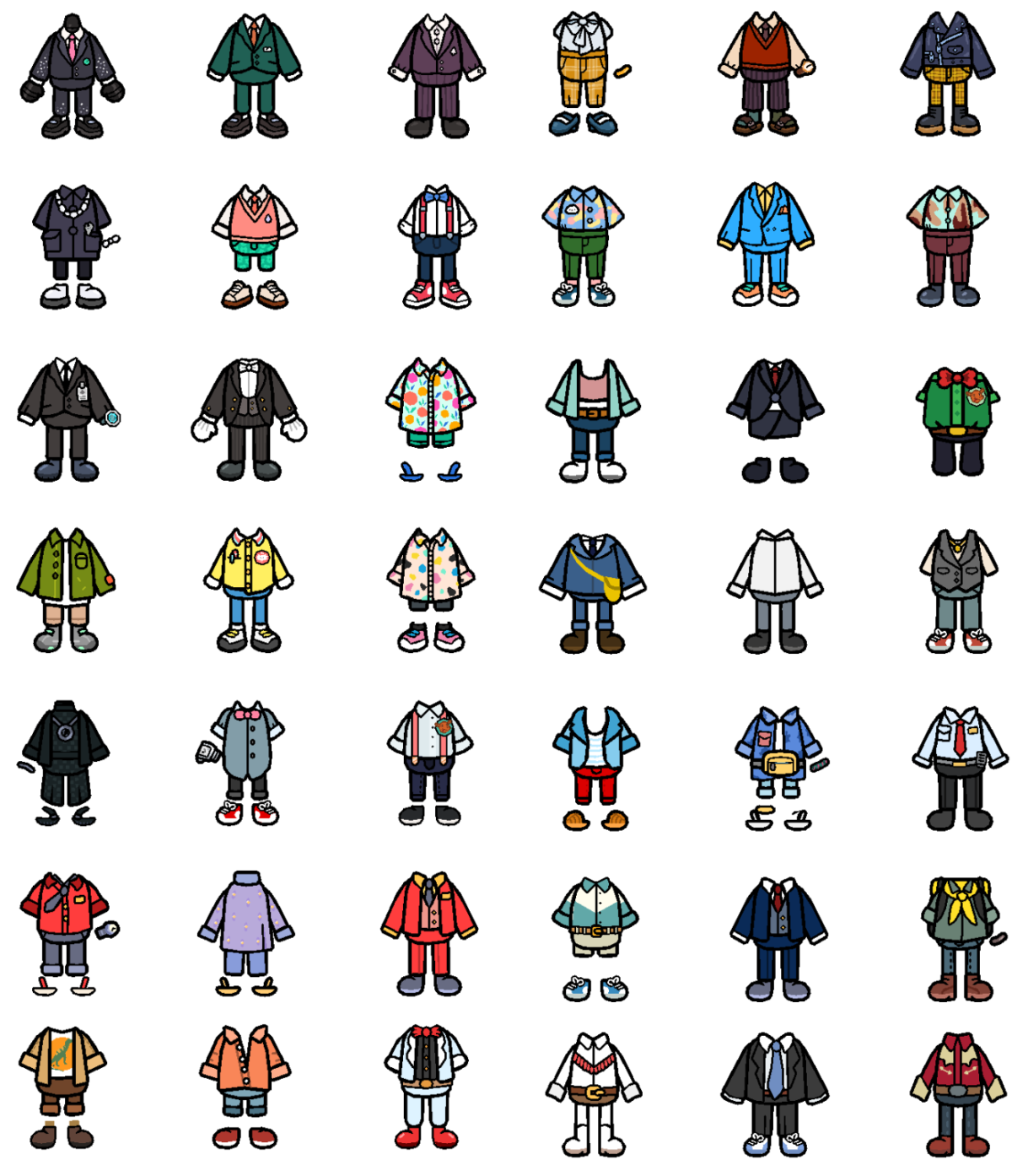 Тока бока одежда для персонажей