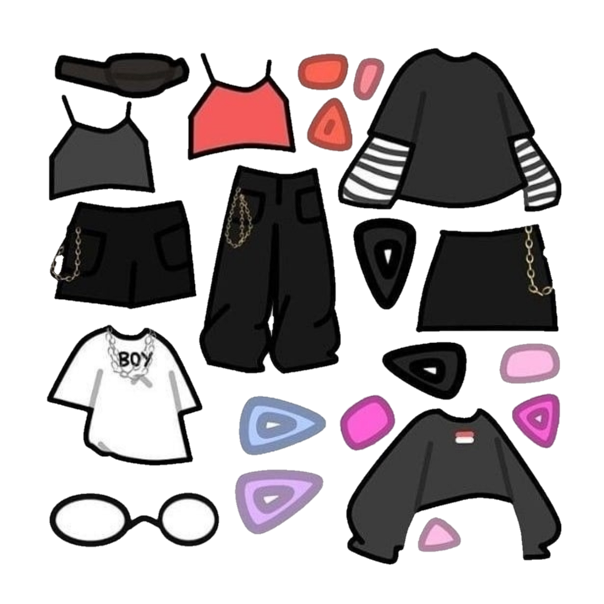 Гача лайф одежда для мальчиков для обработки