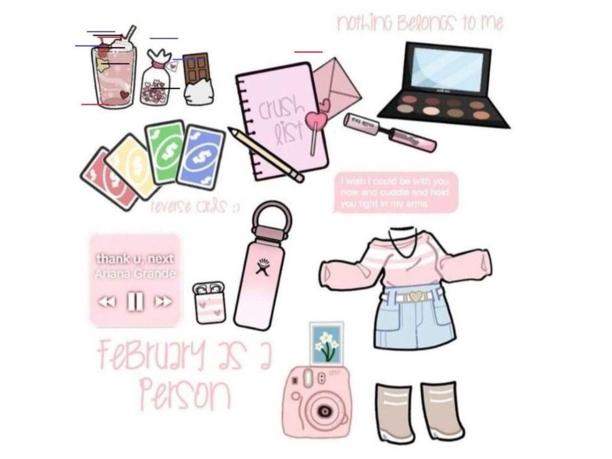 Нарисованные предметы для гача лайф