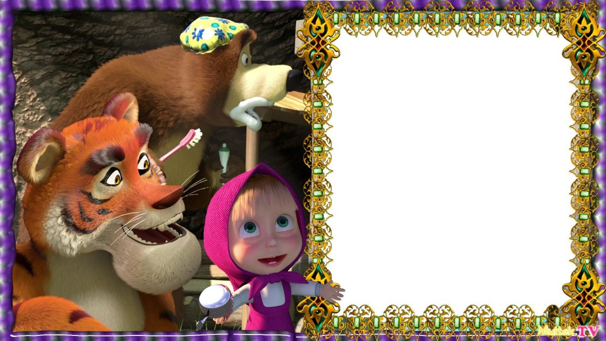 Маша и медведь фон для презентации