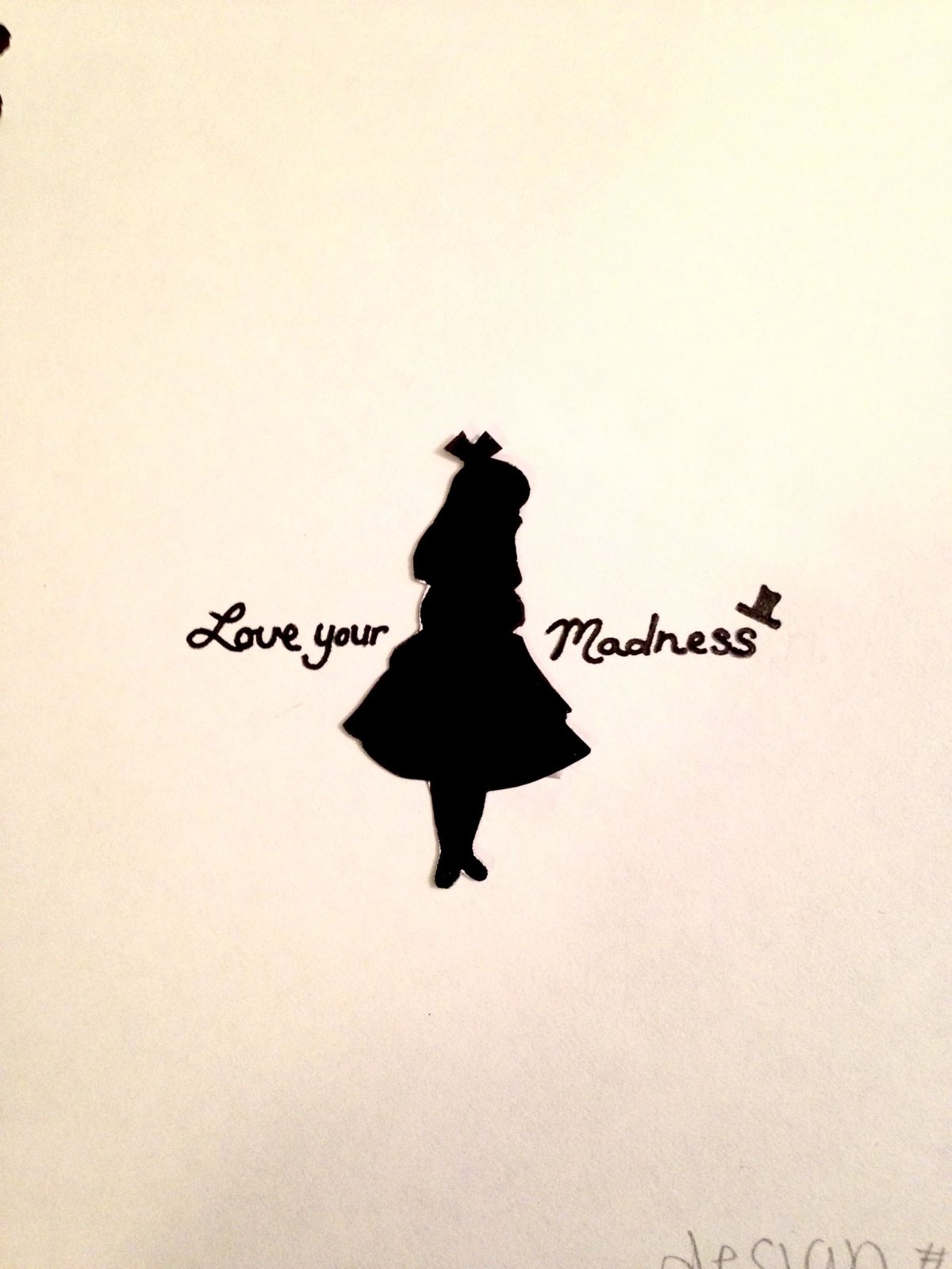 Алиса в стране чудес силуэты Минимализм