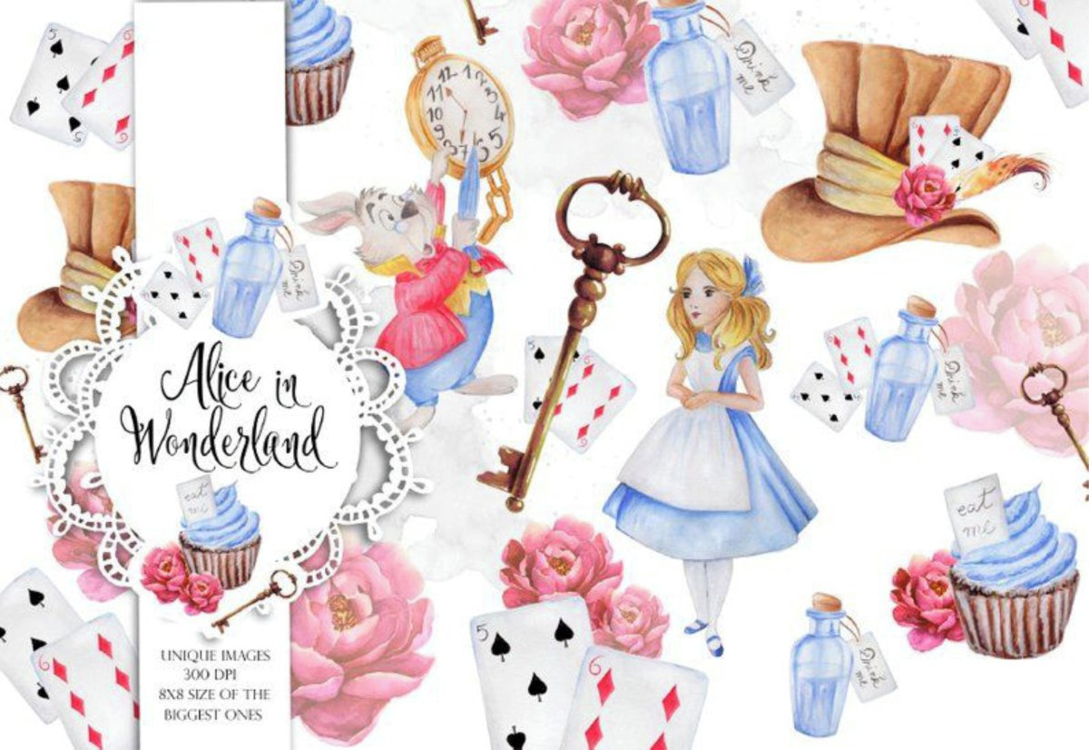 Высечки Алиса в стране чудес