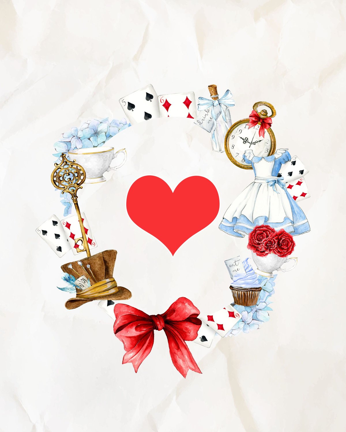 Карты в стиле Алиса в стране чудес