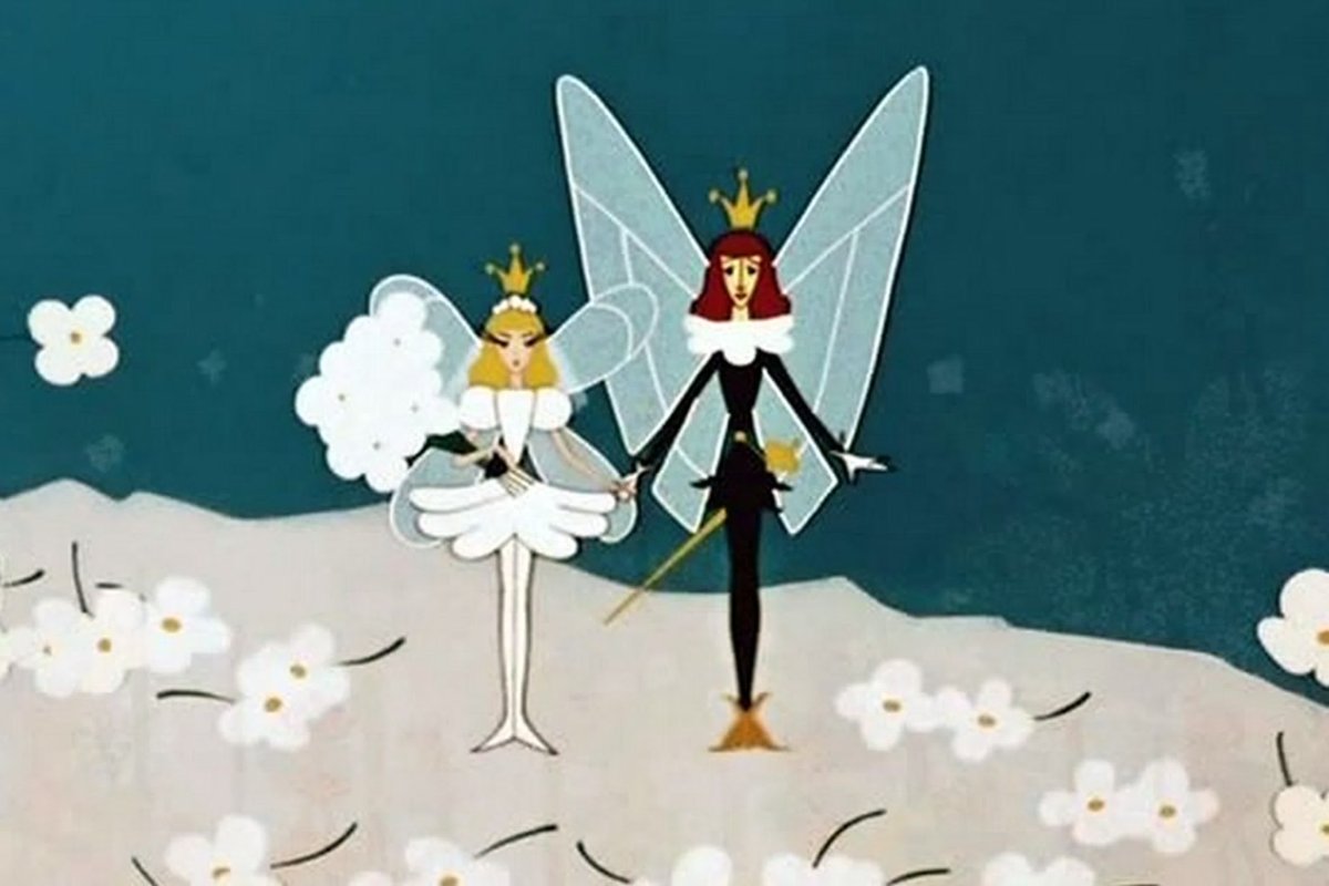 Дюймовочка кадры из мультфильма 1964