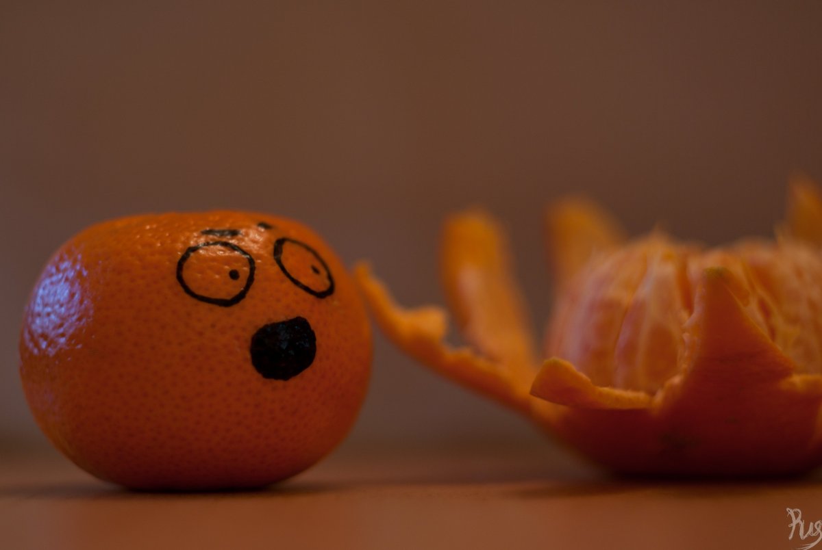Смешной мандарин