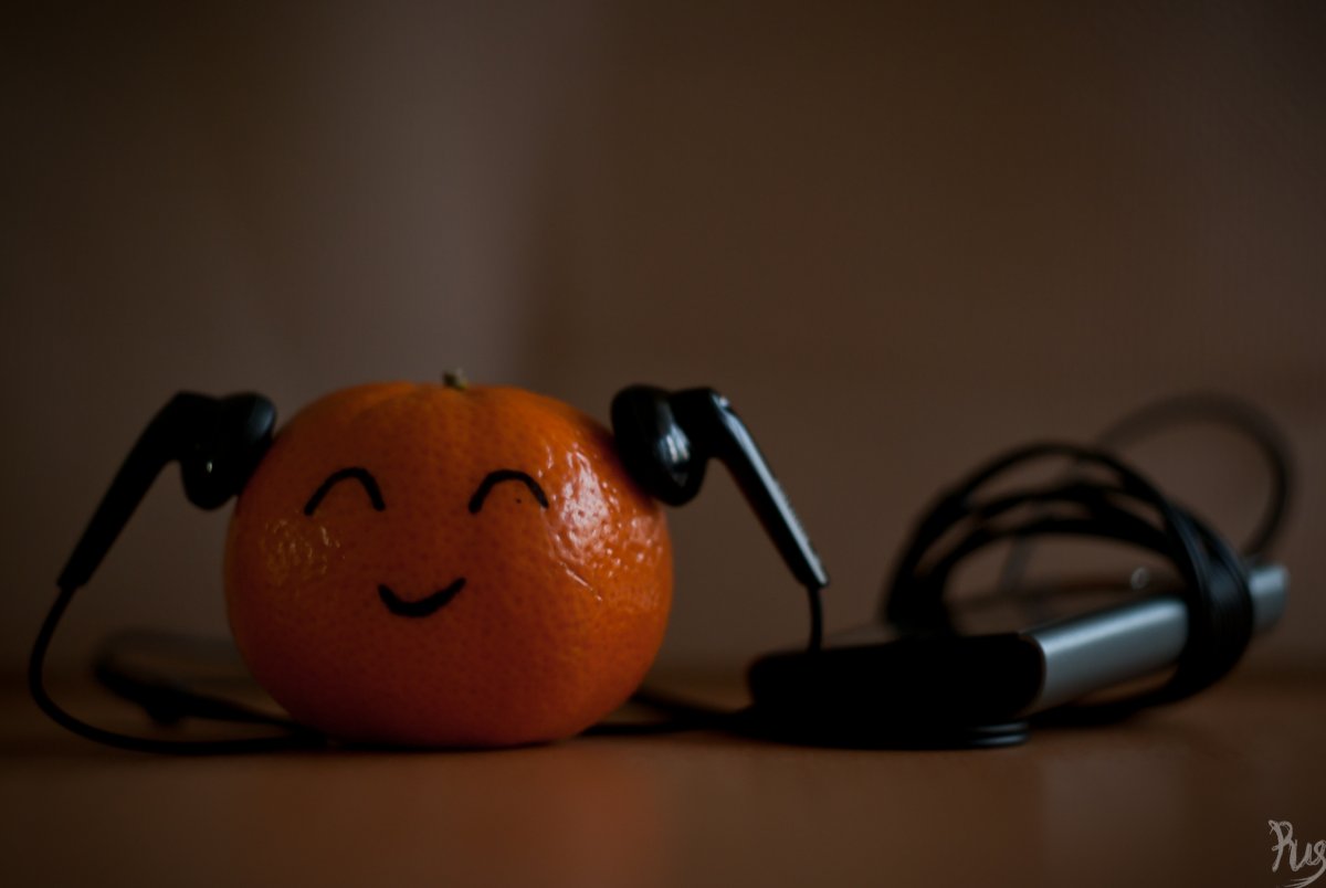 Прикольный мандарин