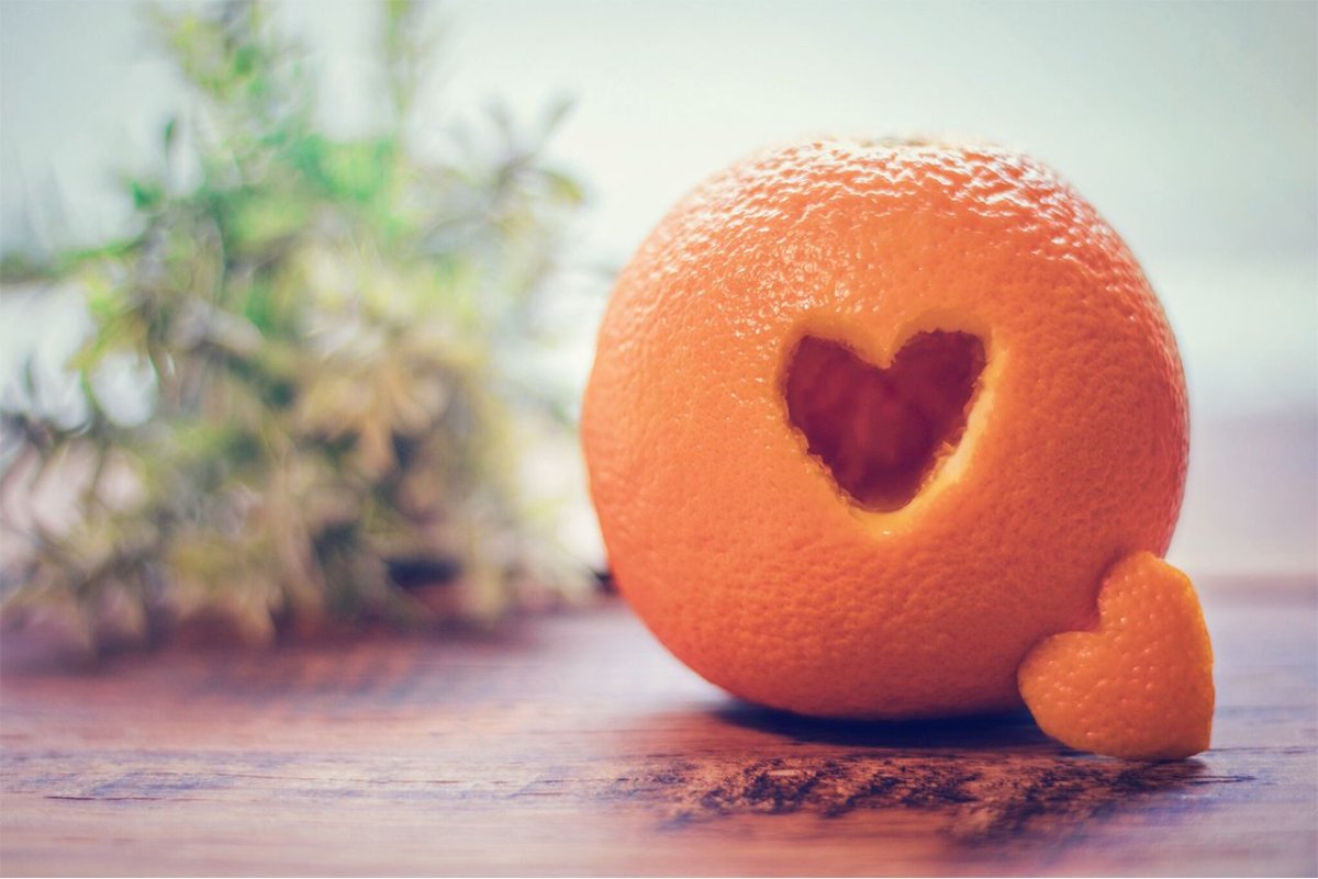 Прикольный апельсин