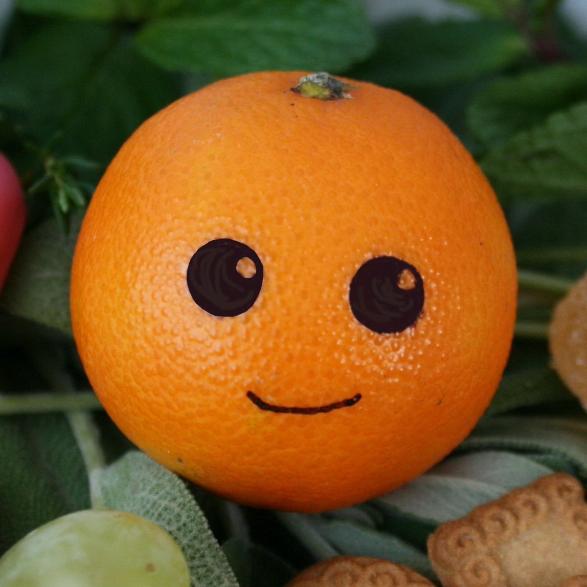 Апельсин с глазами