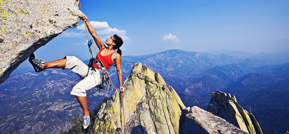 Наталья Гроссман Скалолазка