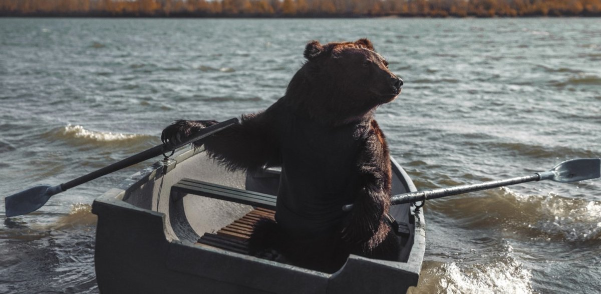 Медвежонок с удочкой