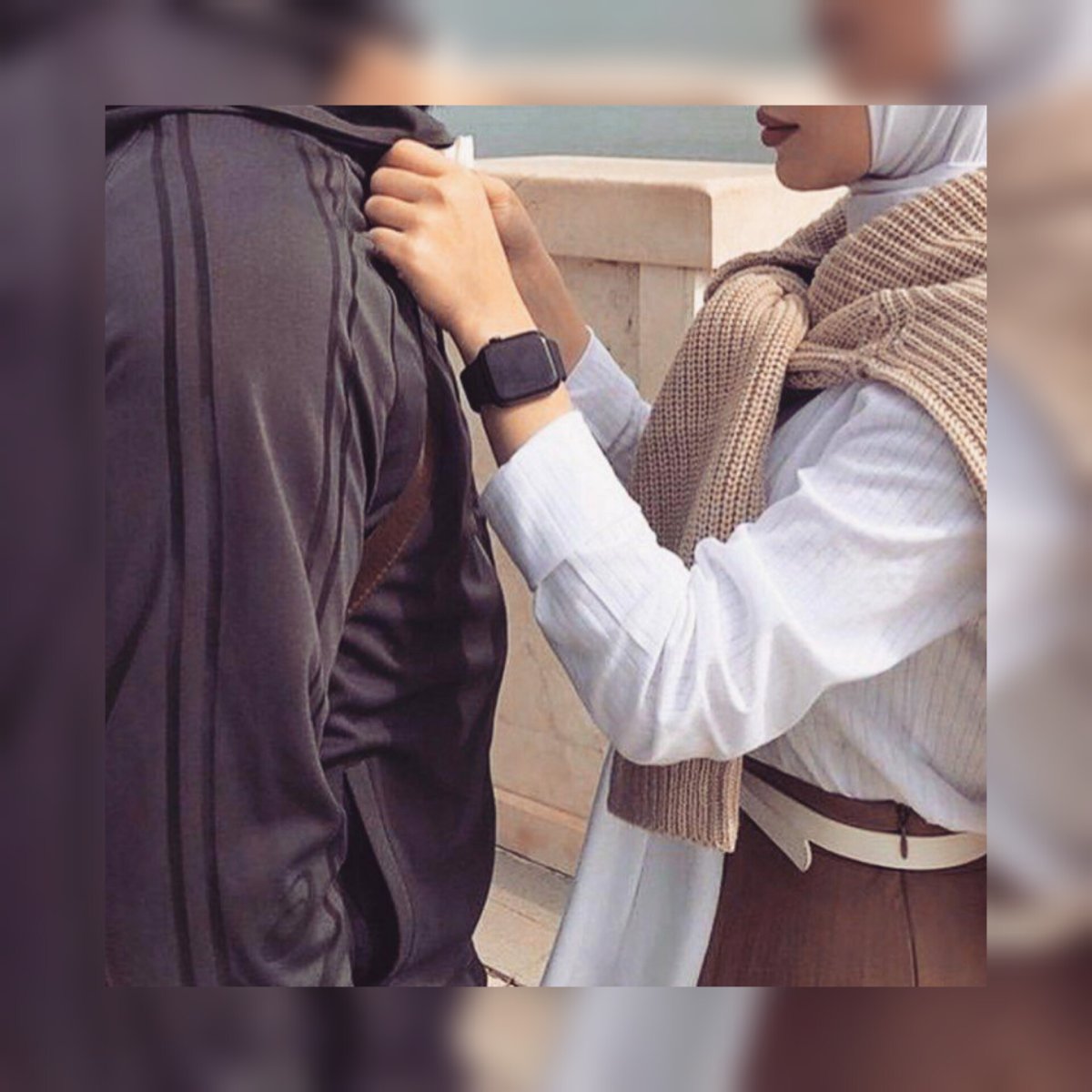 Мусульманские пары без лица