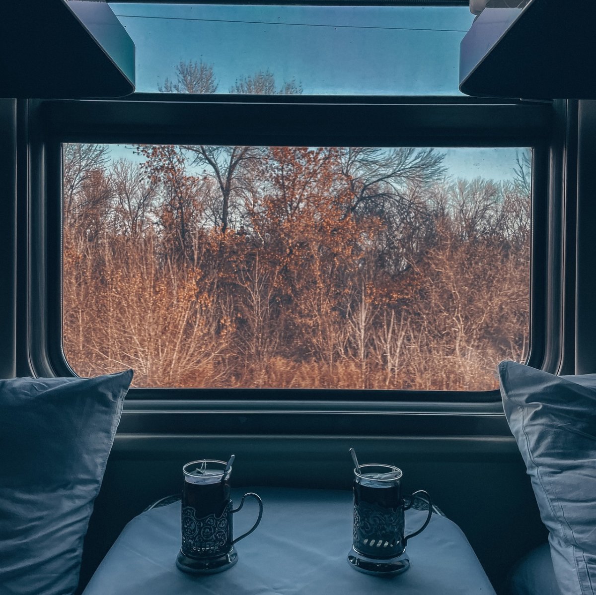 Окно поезда