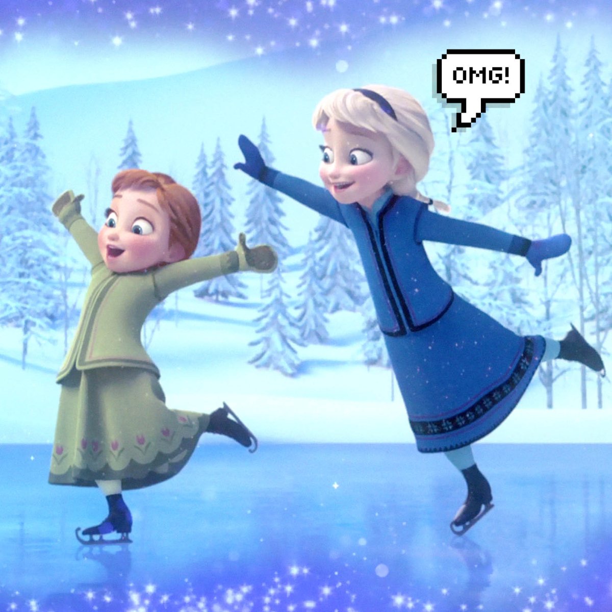 Холодное сердце 2 маленькие Эльза и Анна