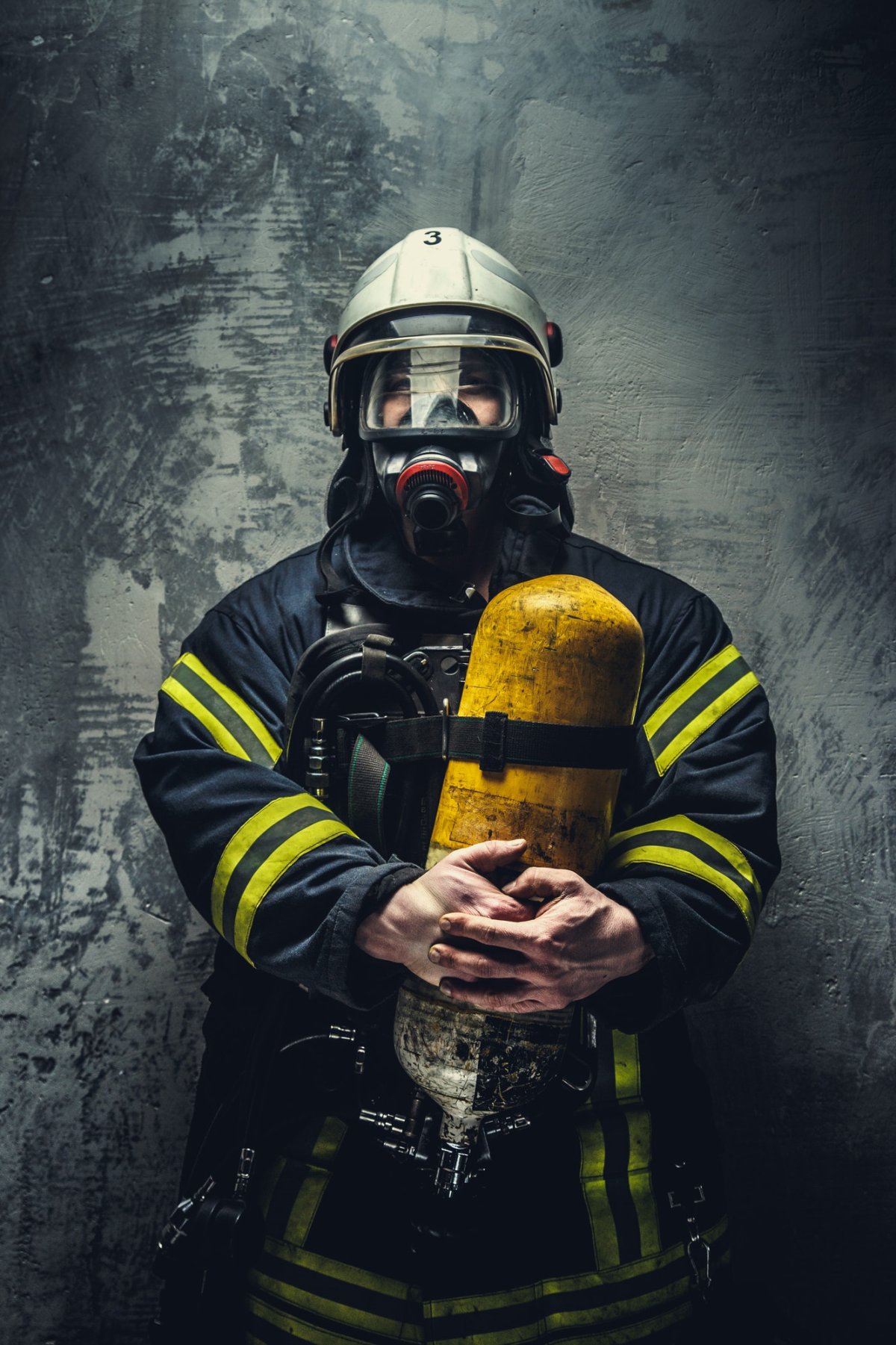 Кислородная маска пожарного