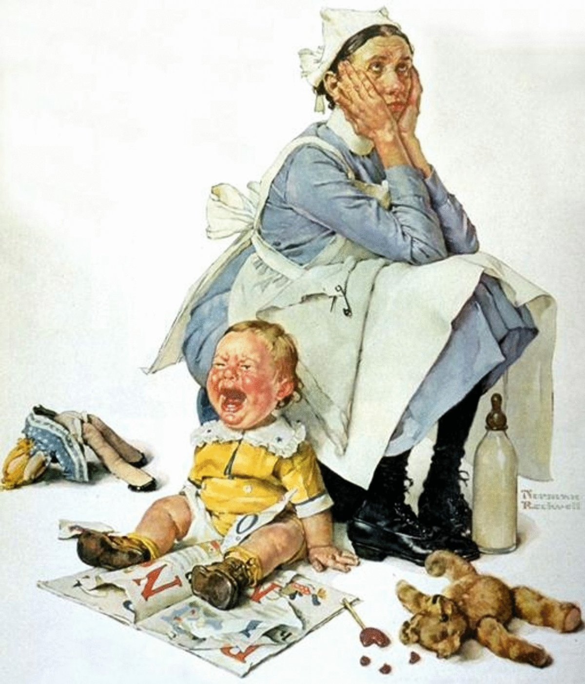 Norman Rockwell няня