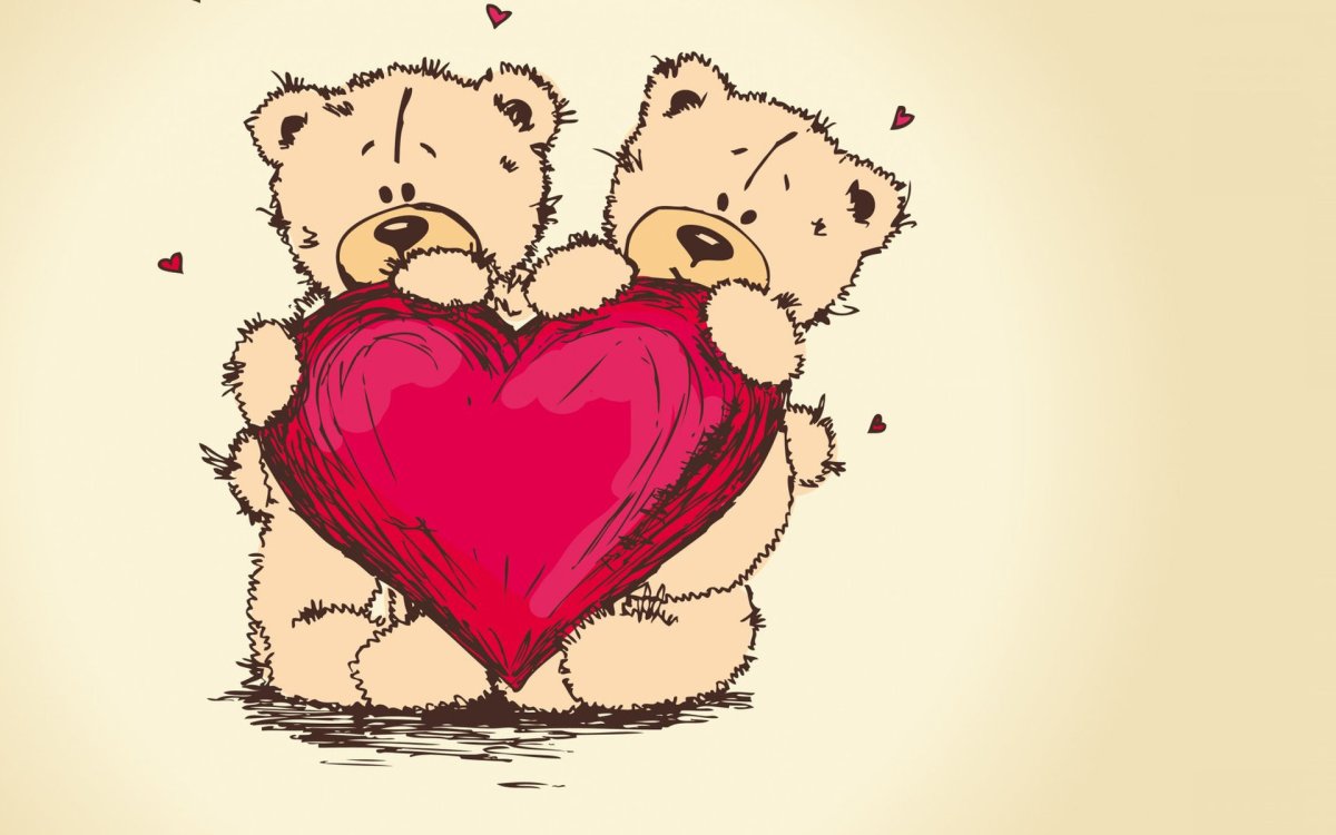 Милое сердце рисунок