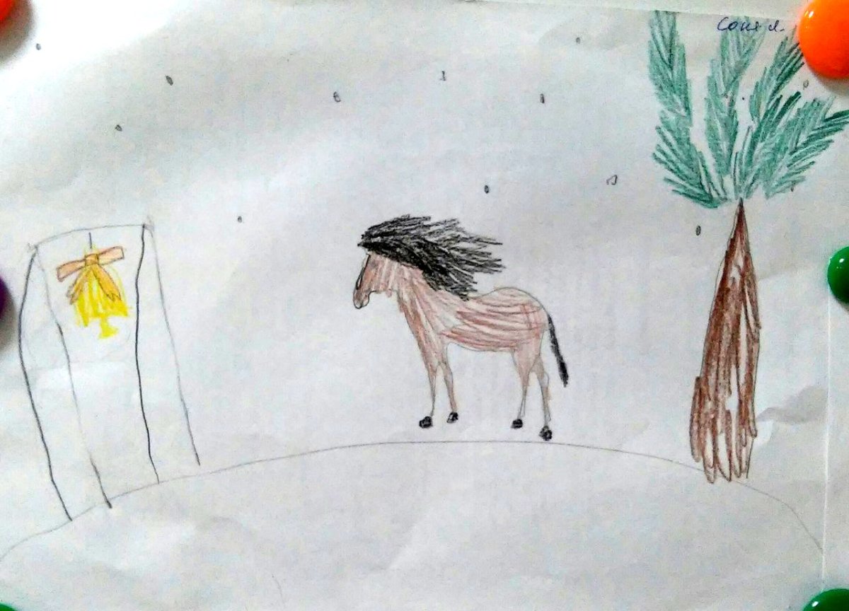 Слепая лошадь арт