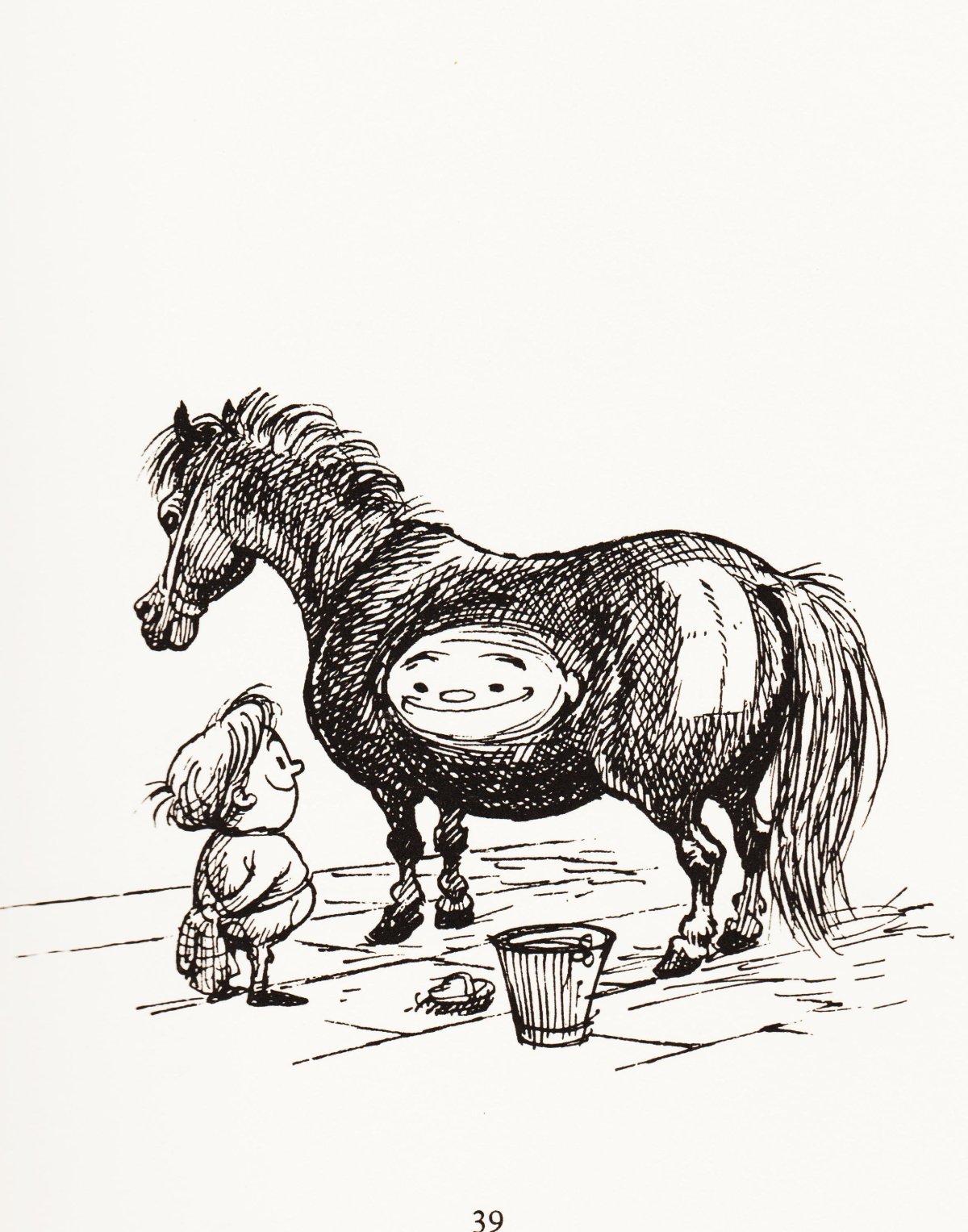 Добрая лошадь рисунок